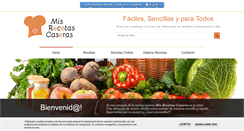 Desktop Screenshot of misrecetascaseras.com